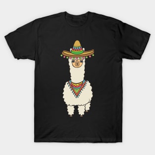 Alpaca with sombrero T-Shirt